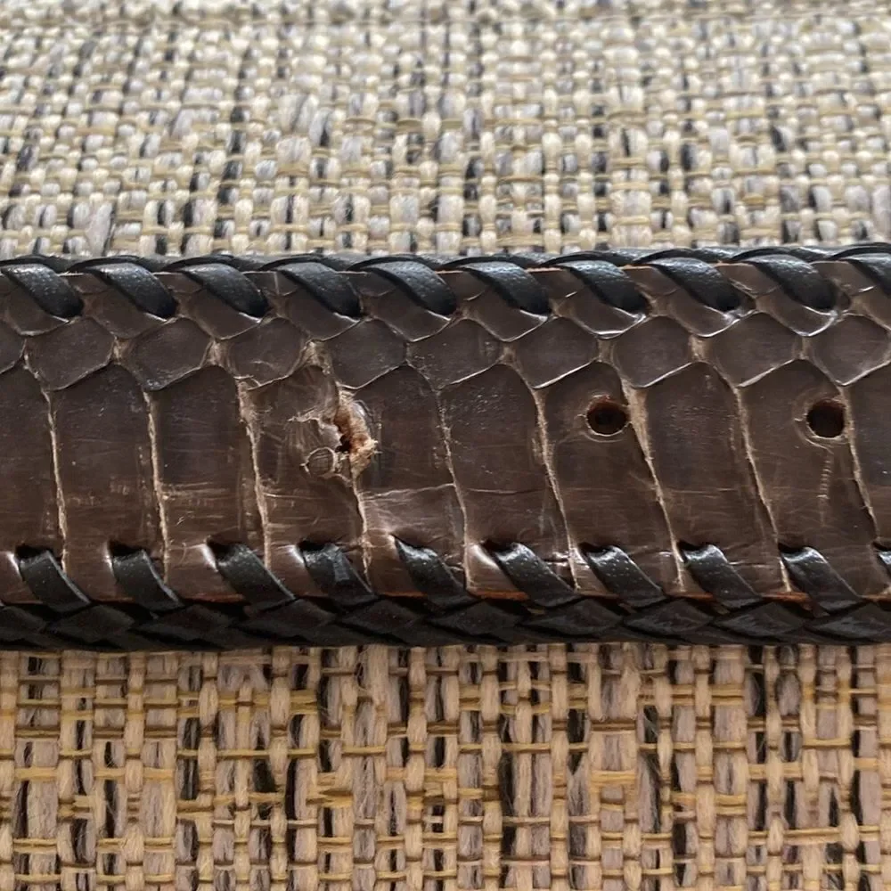 Snakeskin (?) handmade belt